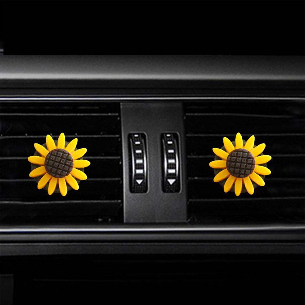 Home Fragrance Janzen - 2Pcs Sunflower Car Aromatherapy Clip Air