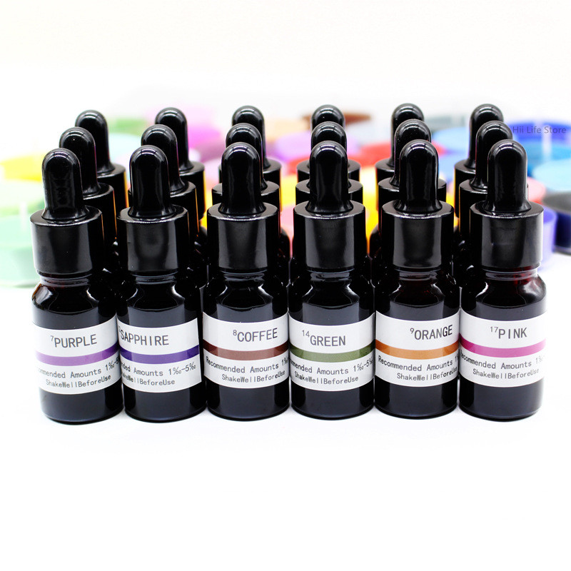 Beeswax Taper Candle - 10ml Liquid Candle Dye High Concentration