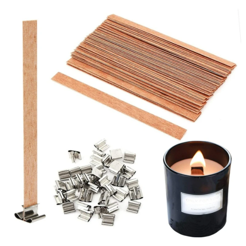 Beeswax Taper Candle - 30pcs High Quality Wooden Candle Wick