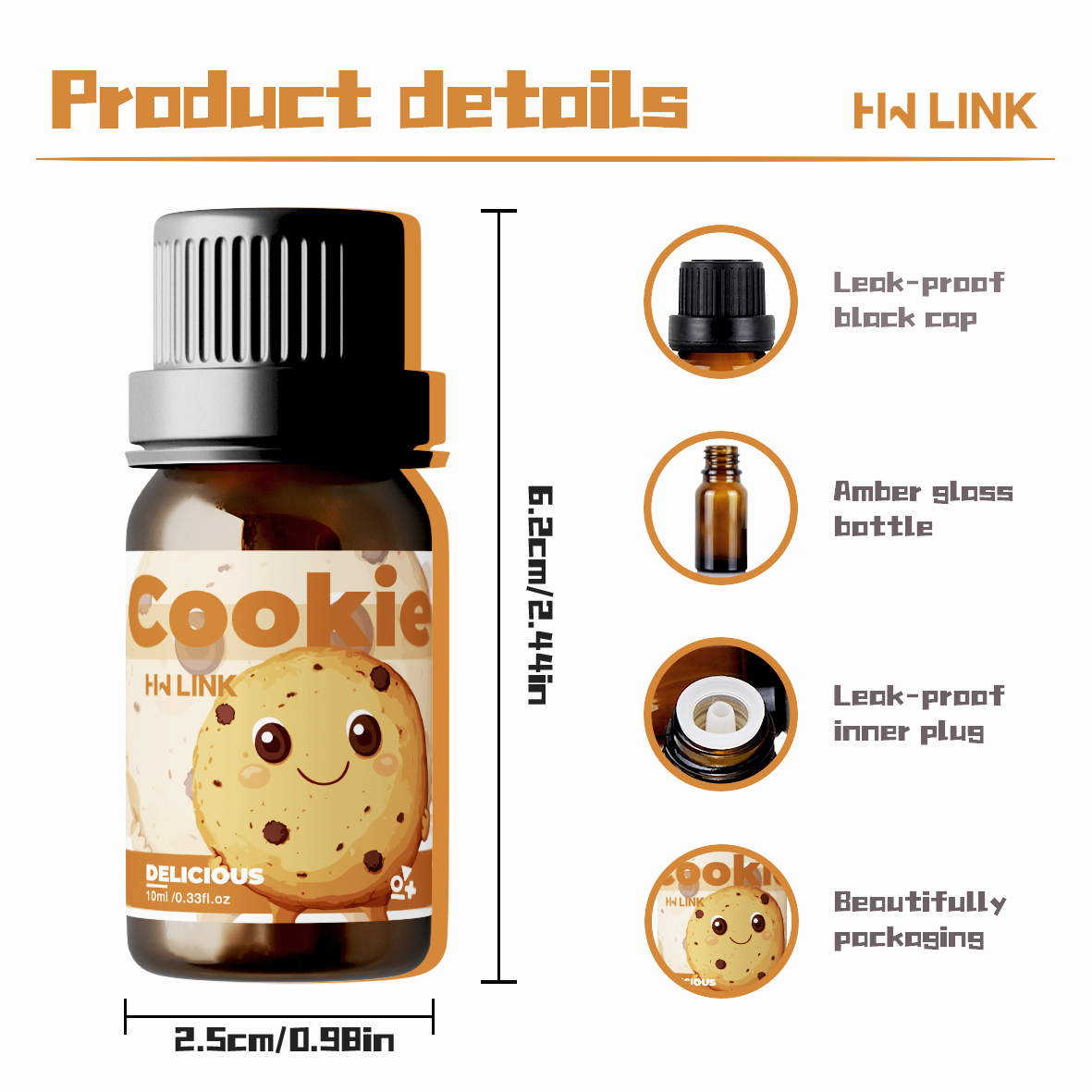 10ml Cookie Essential Oils  fo - огляд і ціна Home Fragrance Accessories