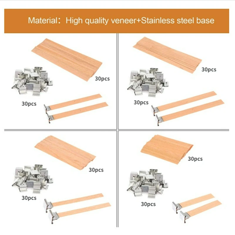 30pcs High Quality Wooden Cand - огляд і ціна Beeswax Taper Candle