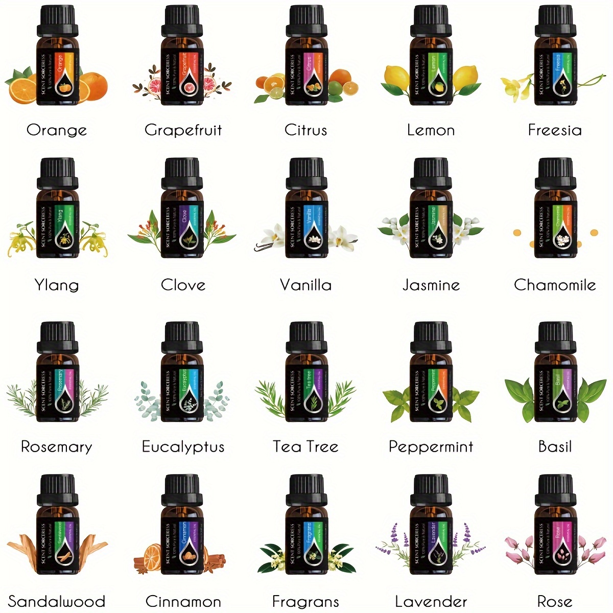 20pcs/set Essential Oil Set La - огляд і ціна Home Fragrance Accessories