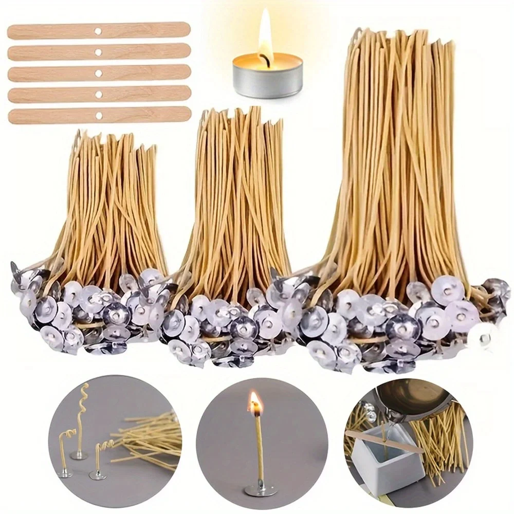 Candle Wicks 50 PCS 8 Inch Hem - огляд і ціна Beeswax Taper Candle