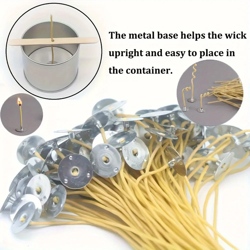 Candle Wicks 50 PCS 8 Inch Hem - огляд і ціна Beeswax Taper Candle