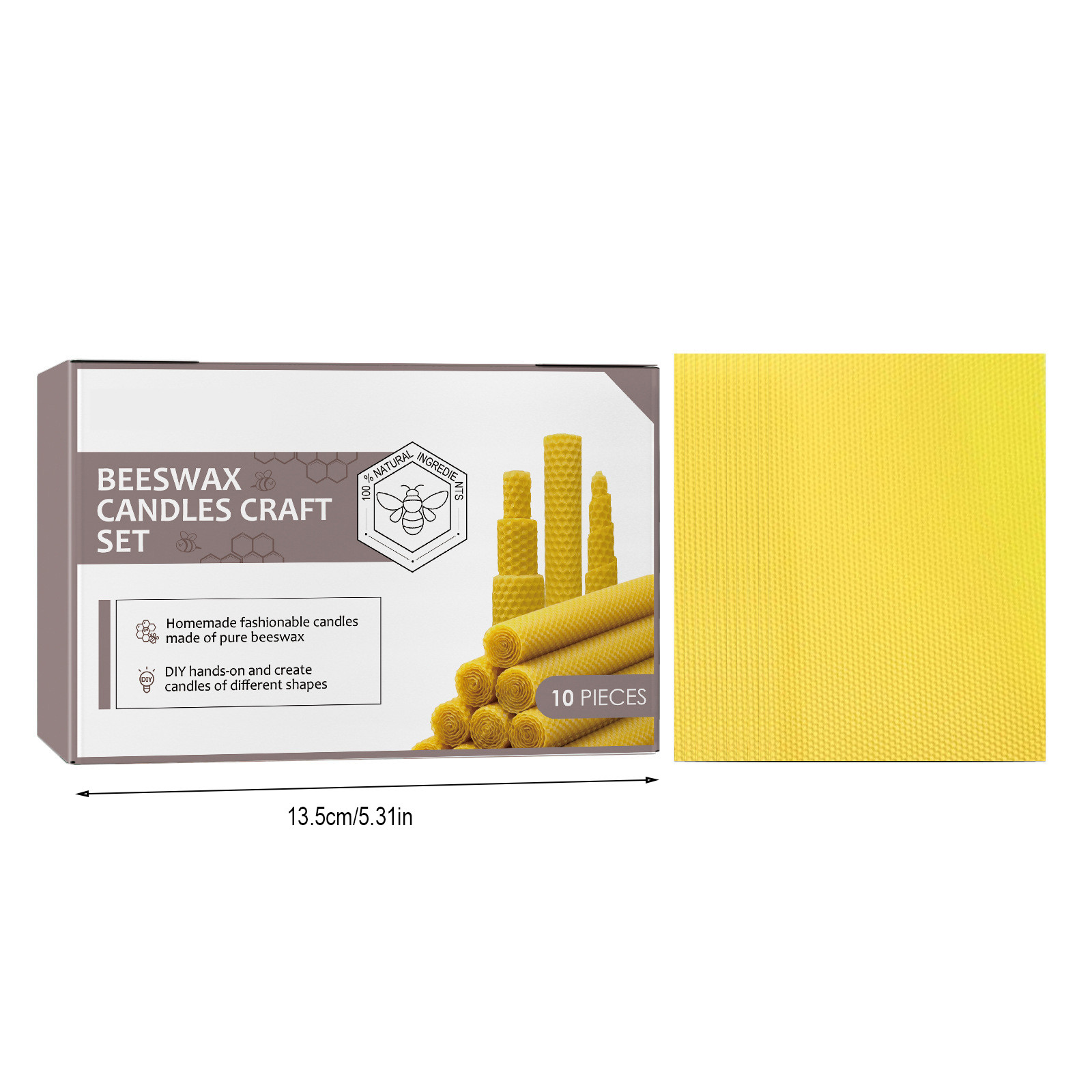 Beeswax Taper Candles Hand-Rol - огляд і ціна Beeswax Taper Candle