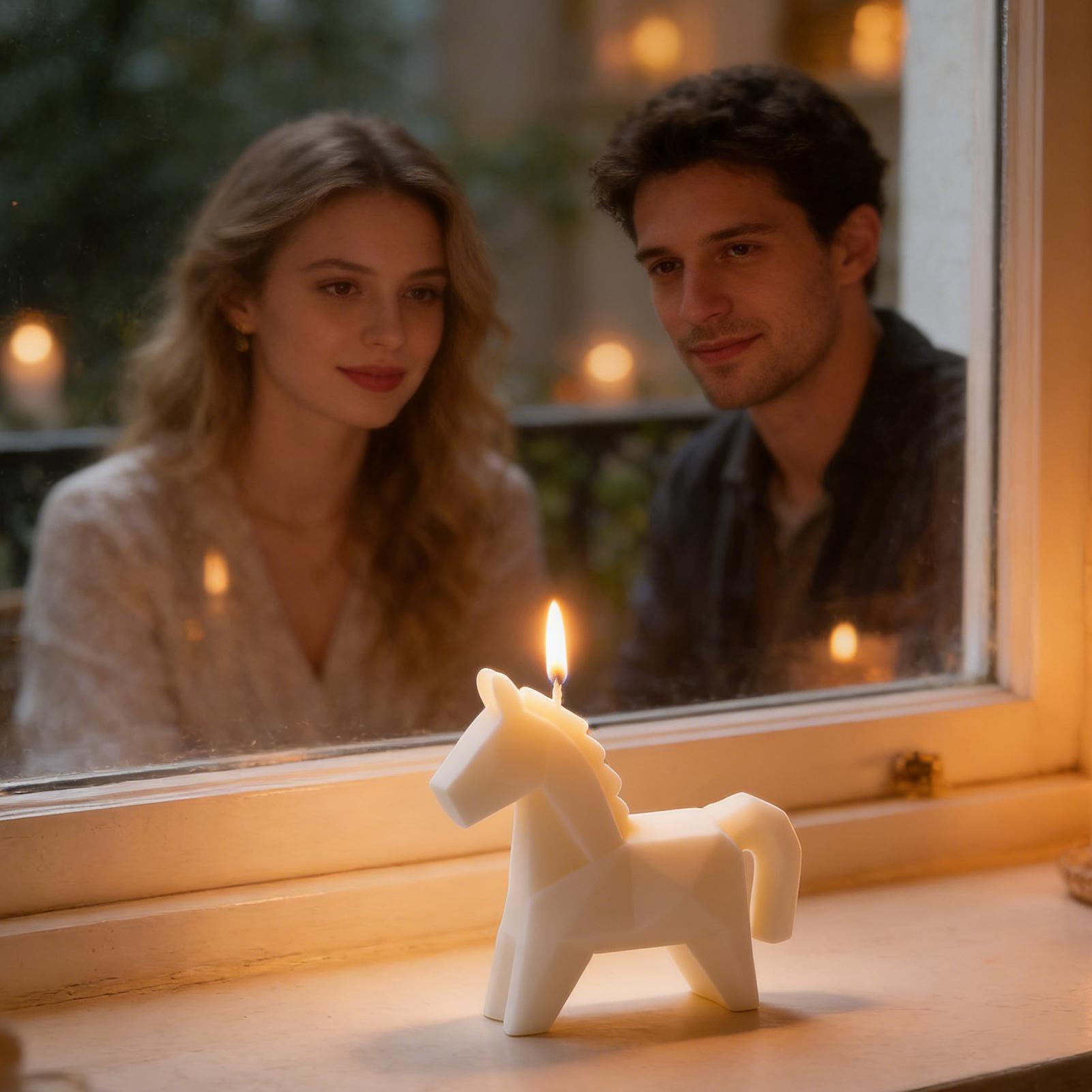 Horse Figure Scented Candle Tr - огляд і ціна Beeswax Taper Candle