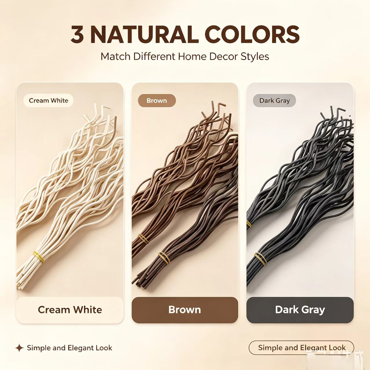 20Pcs Long Wavy Rattan Reed Di - огляд і ціна Home Fragrance Janzen