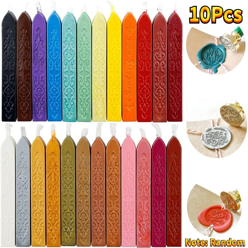 10Pcs Sealing Wax Sticks Color - огляд і ціна Beeswax Taper Candle