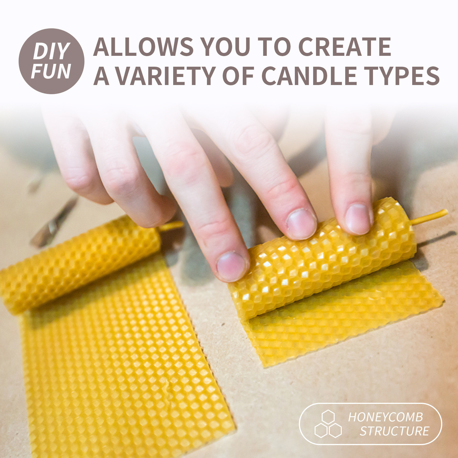 10/20/30pcs Natural Beeswax Sh - огляд і ціна Beeswax Taper Candle