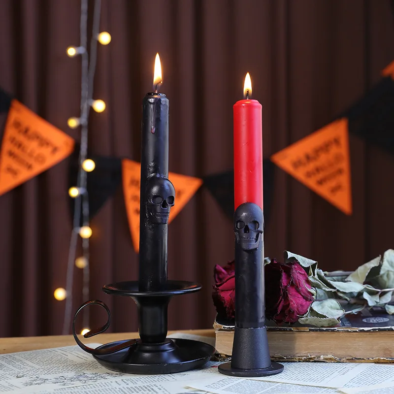Gothic Skull Taper Candles Aut - огляд і ціна Beeswax Taper Candle